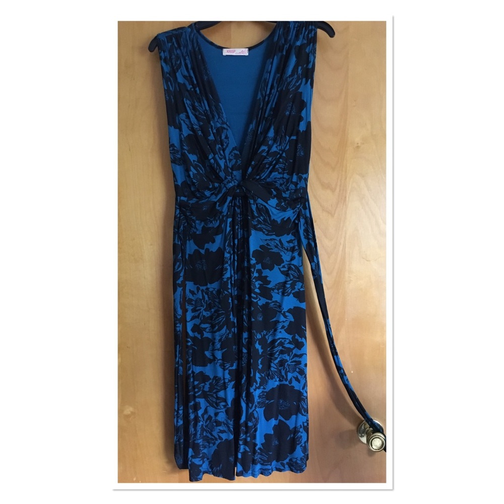 Turquoise and Black dress